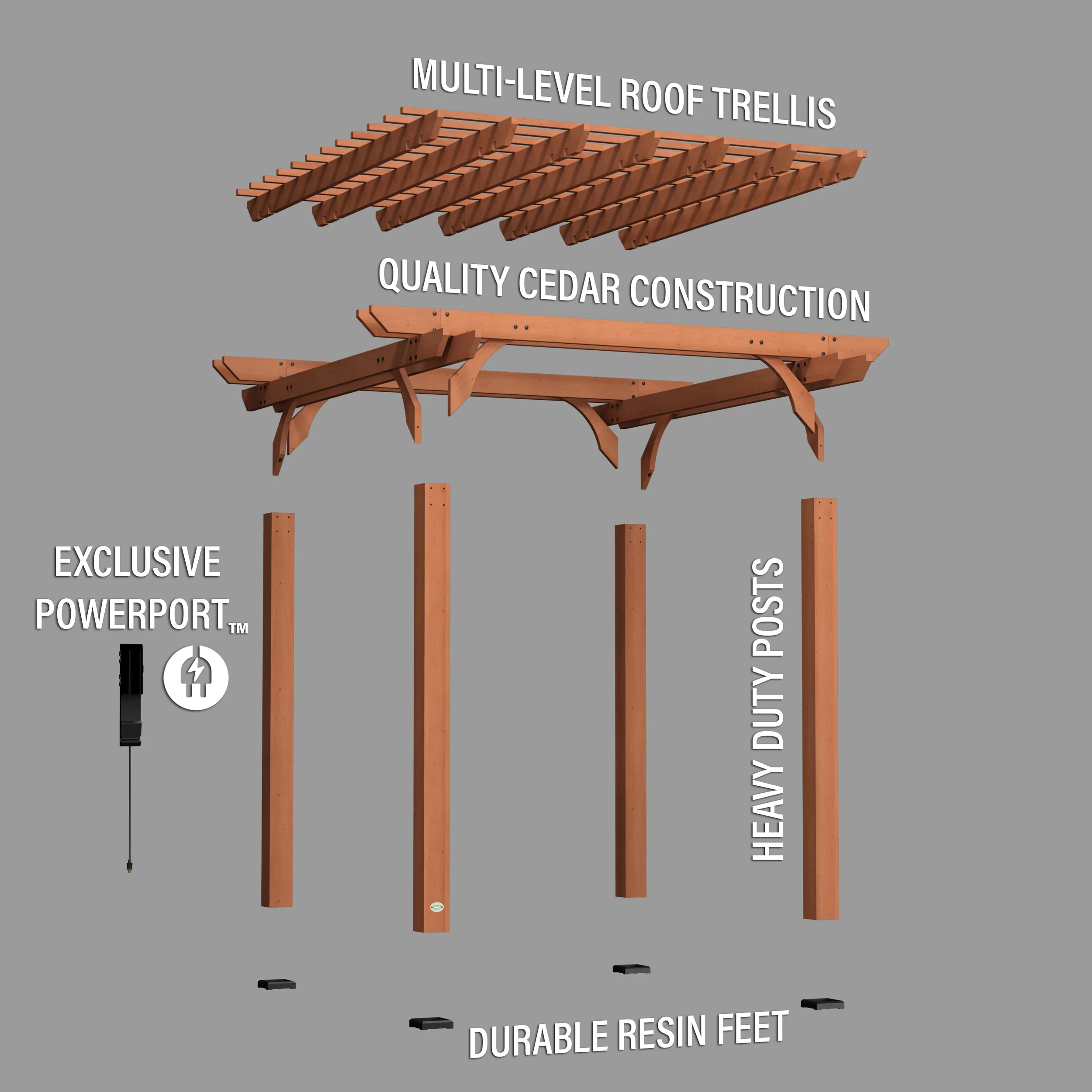 10x10 Beaumont Pergola - Image 10