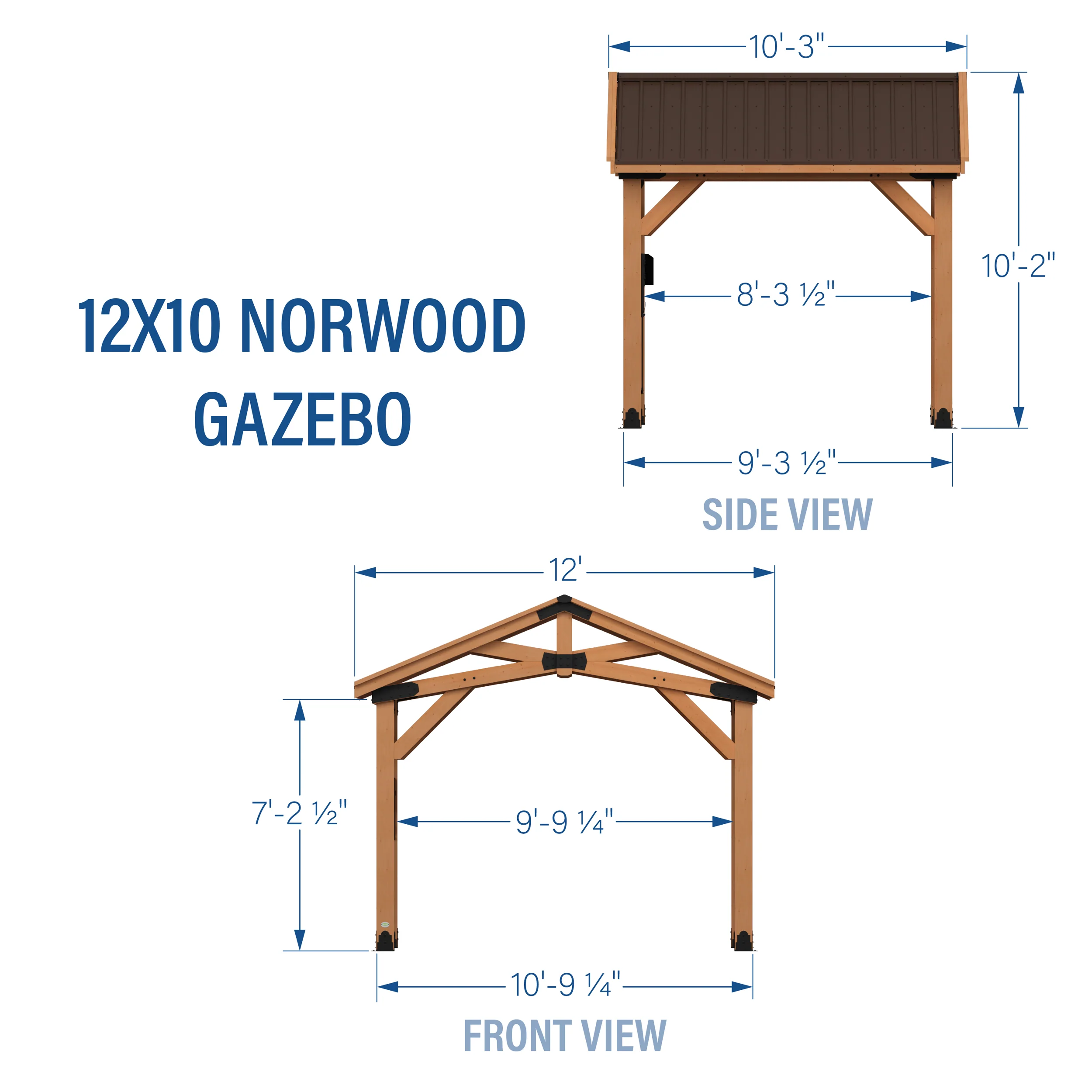 12x10 Norwood Gazebo - Image 2