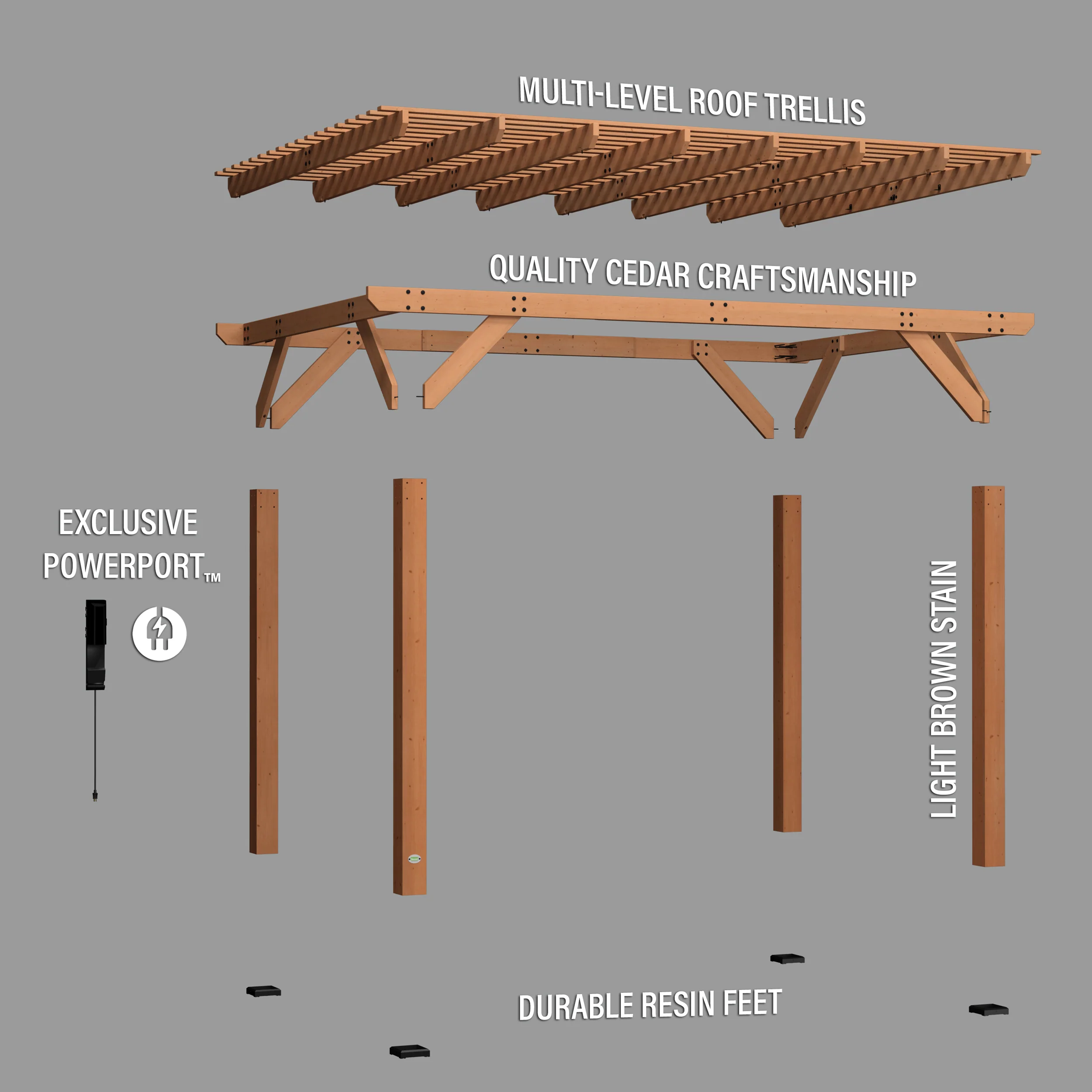 14x10 Delray Pergola - Image 8