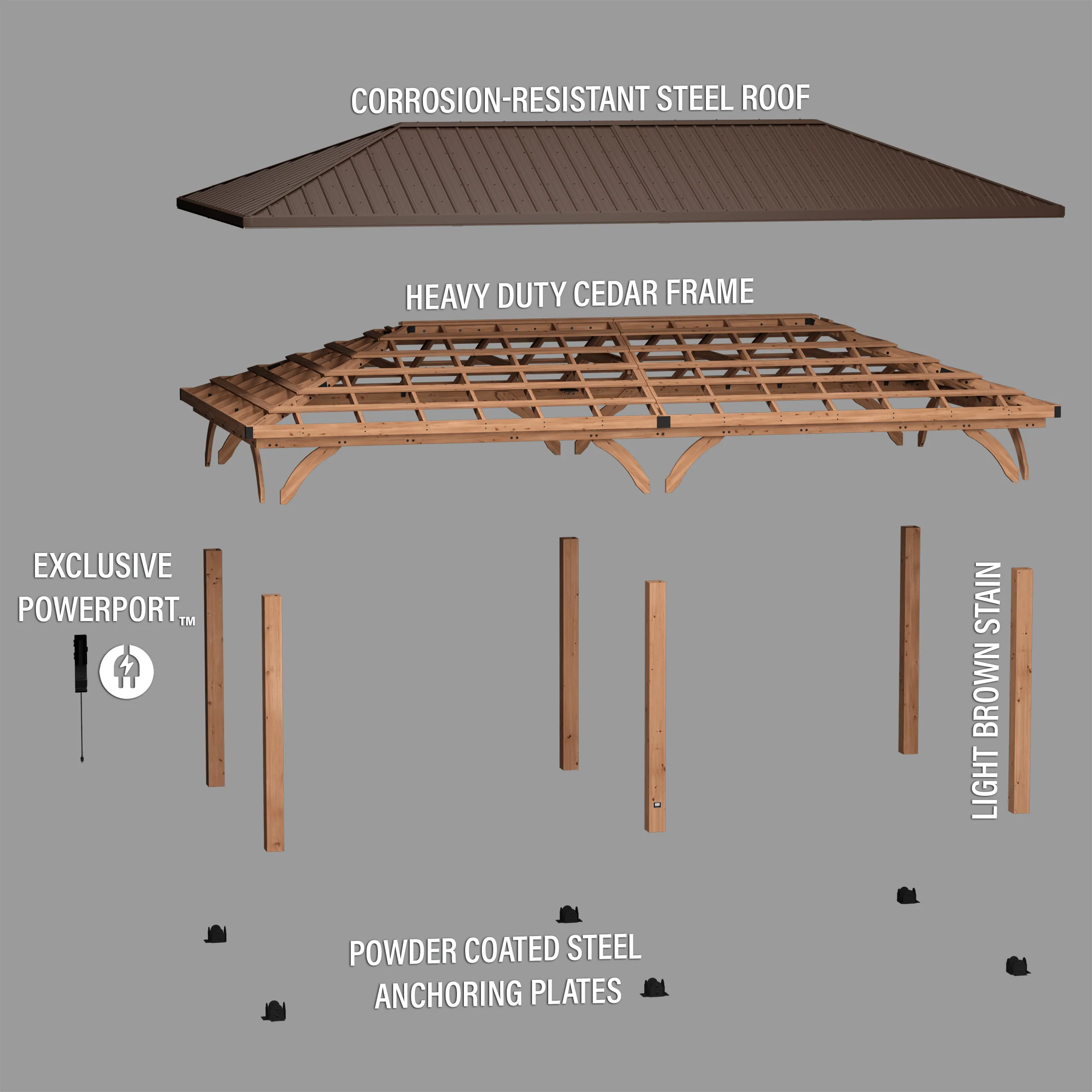 24x12 Barrington Carport/Gazebo - Image 12