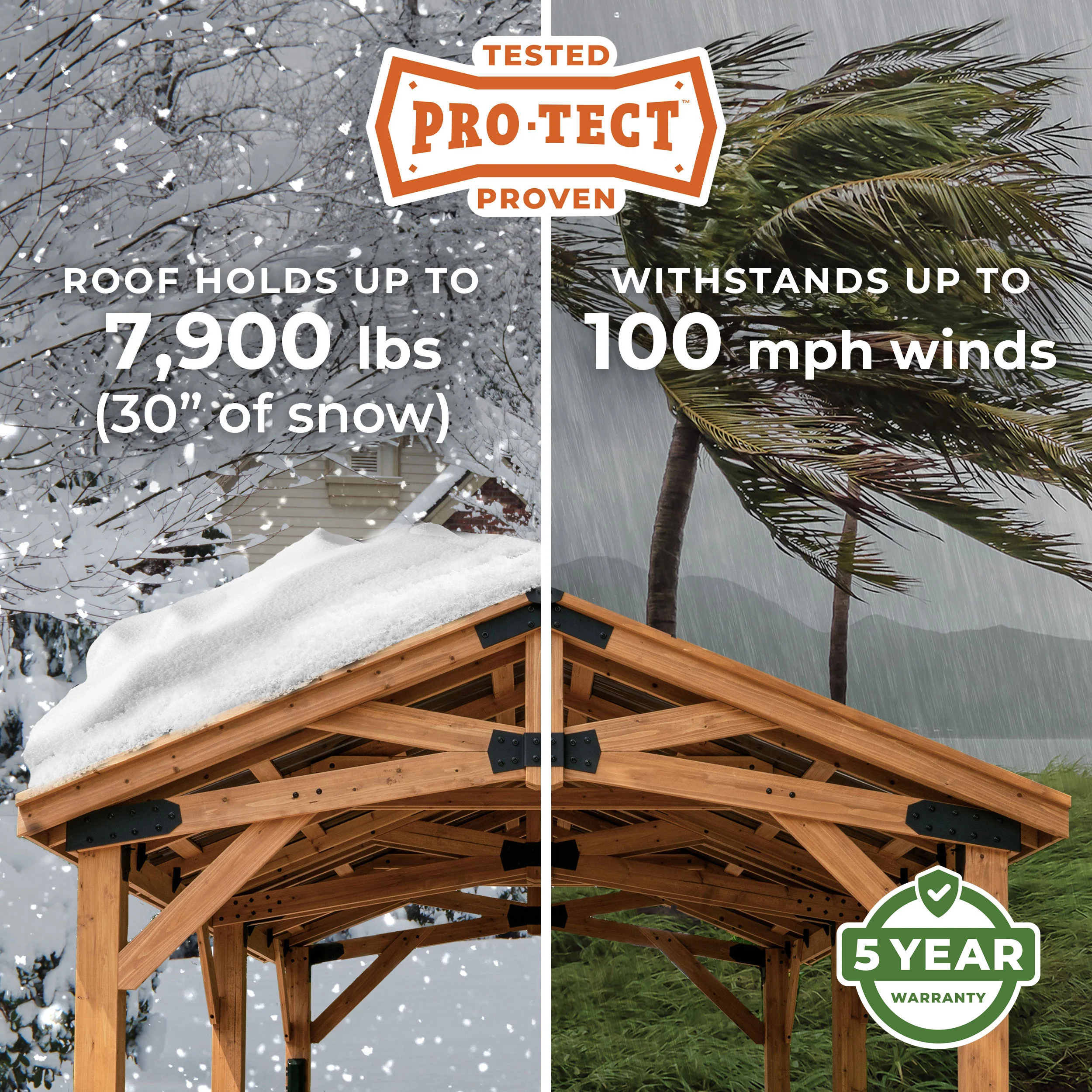 12x12 Arlington Gazebo with Electric - Lt Brown - Image 3