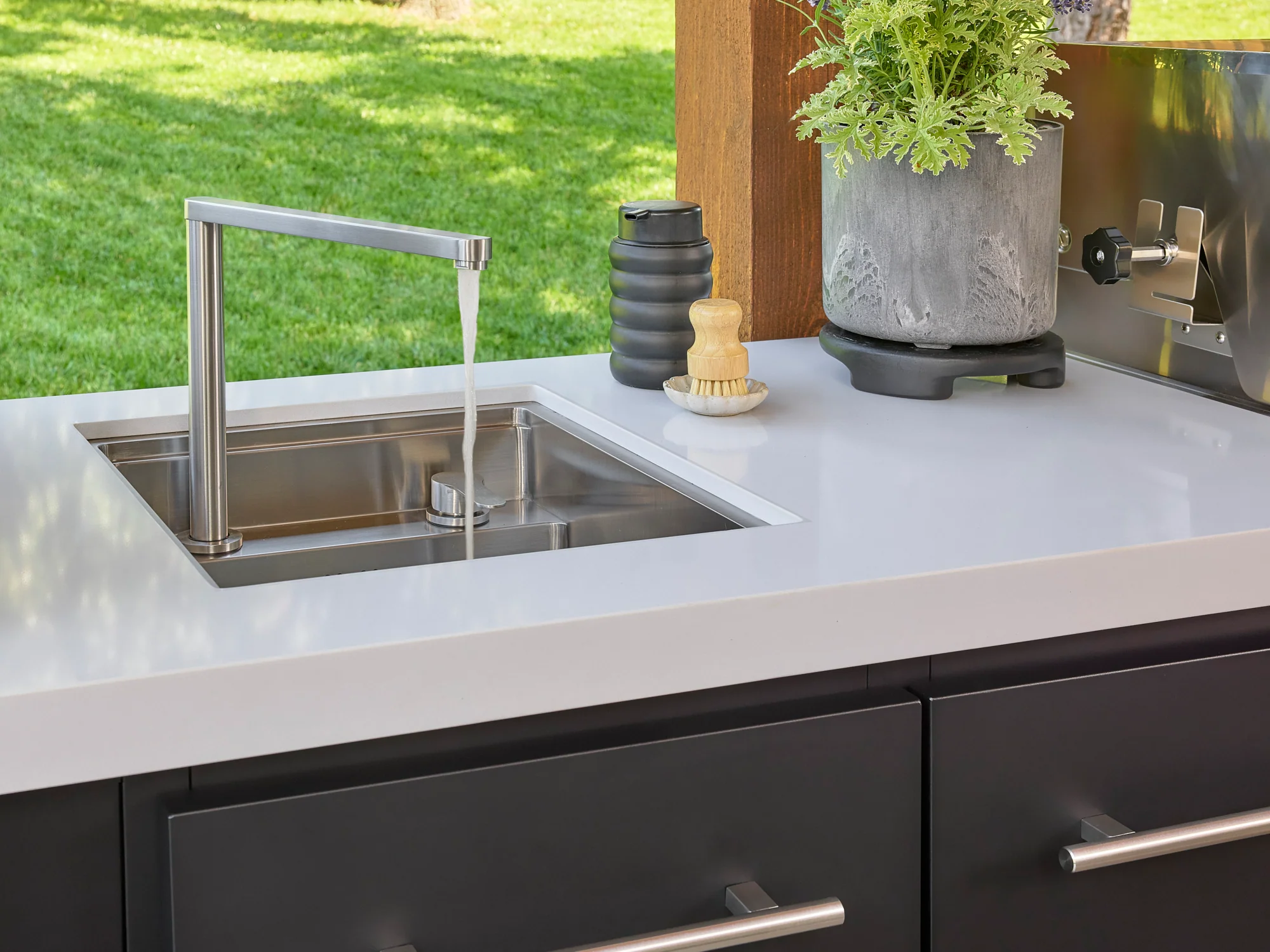 Emory | 12-Foot Outdoor Kitchen Island with Built-In Grill & Pizza Oven - Image 10