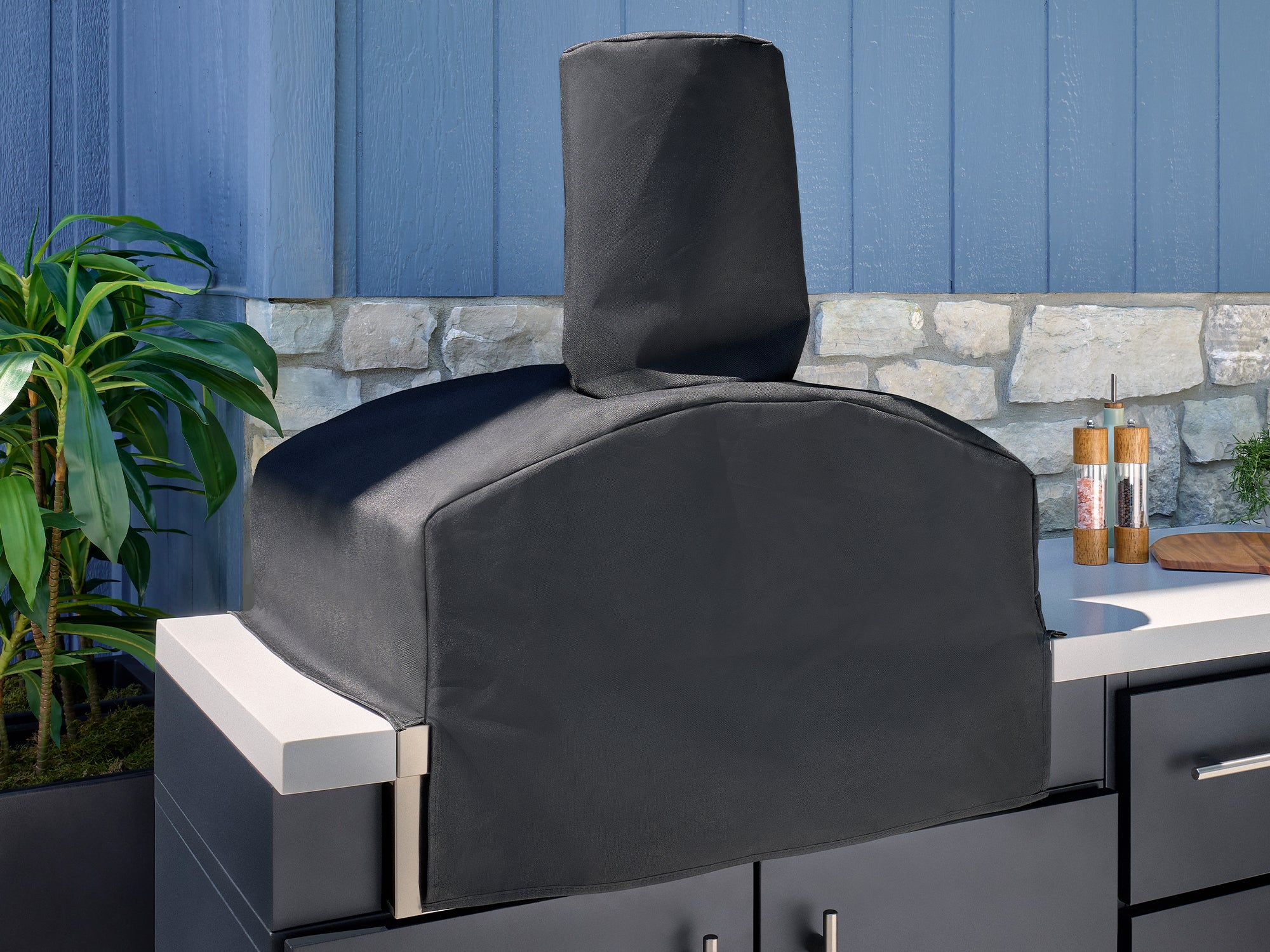 Lancaster | L-Shape Outdoor Kitchen with Built-In Grill & Pizza Oven - Image 18