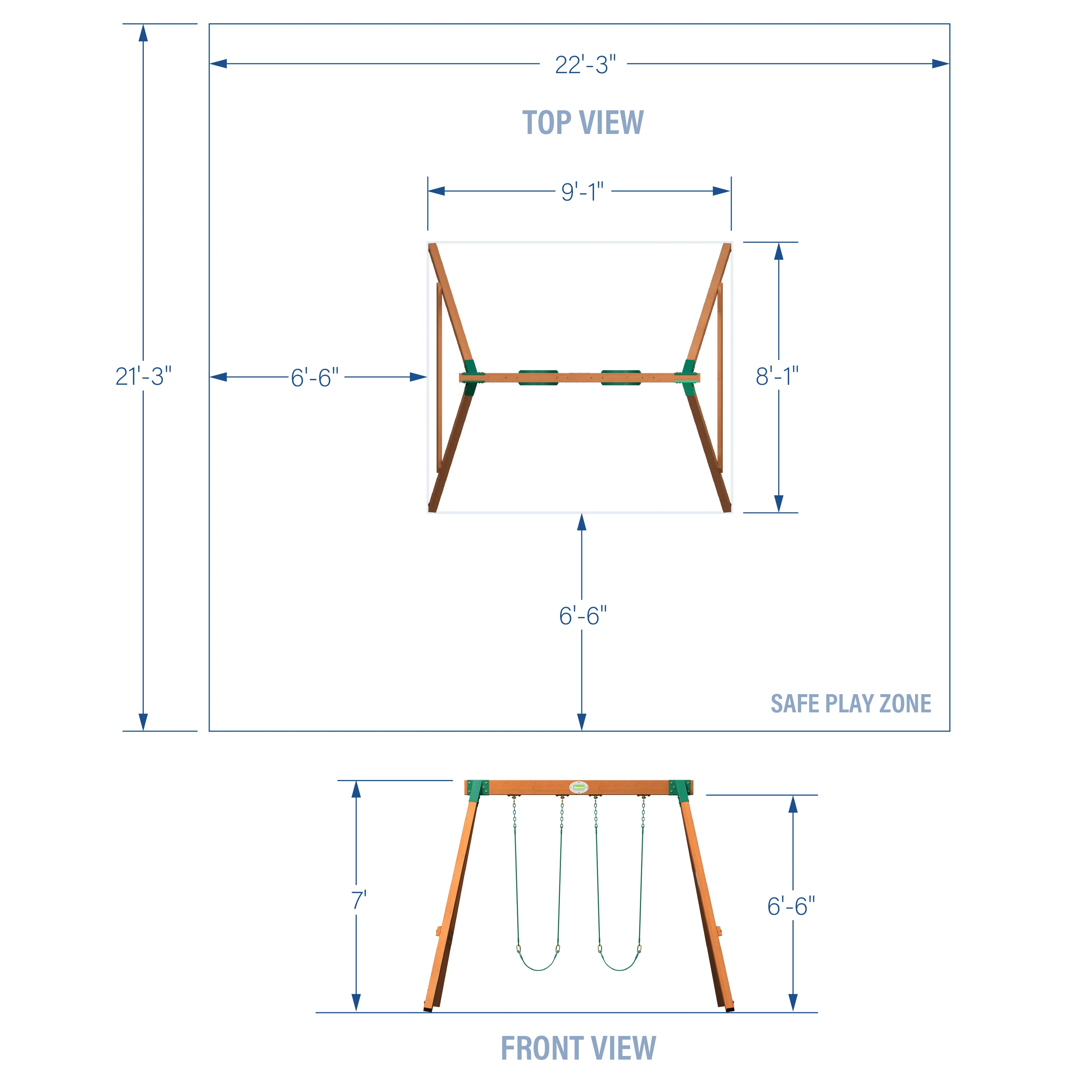 Heavy-Duty Durango Swing Set - Image 2