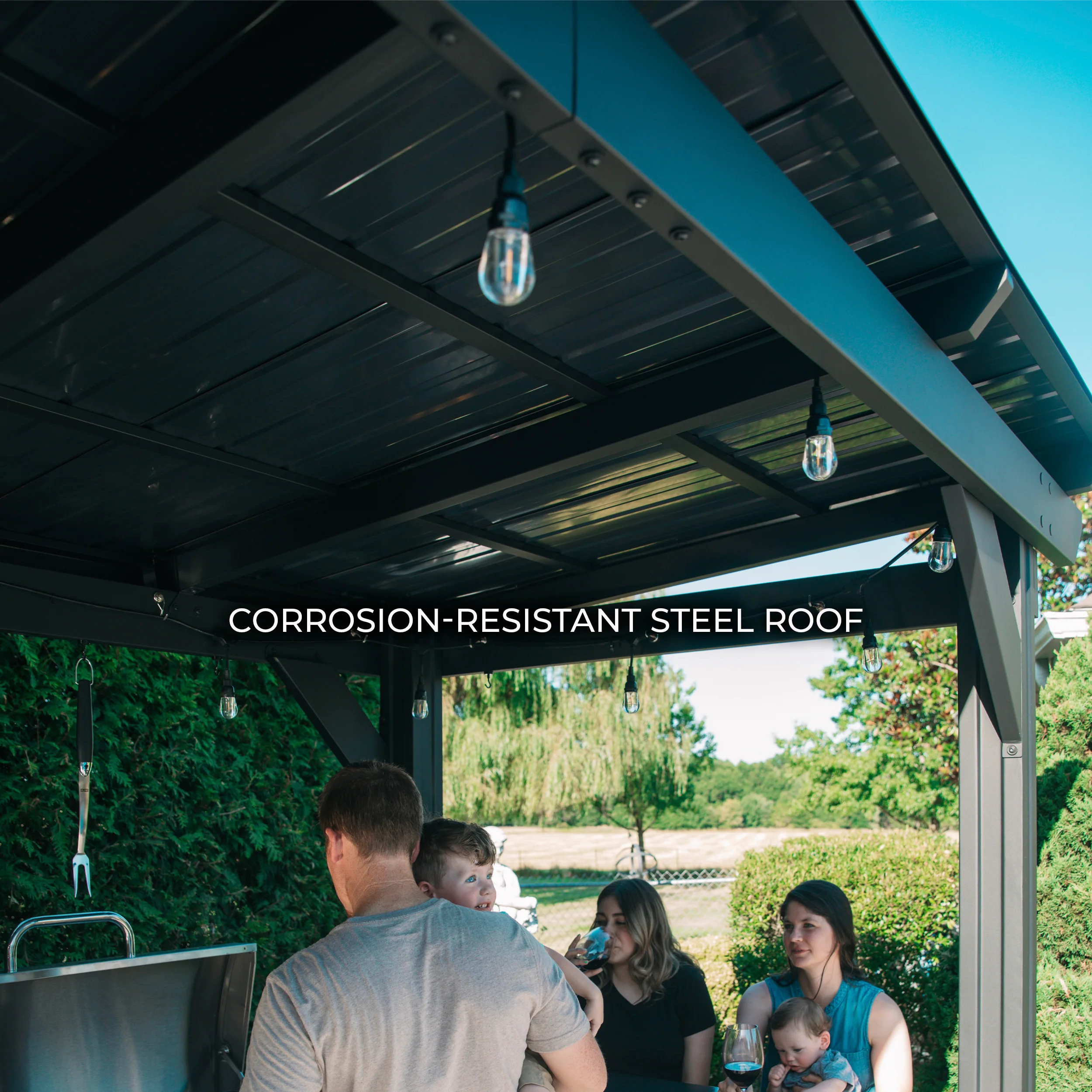Rockport XL Steel Grill Gazebo - Image 10