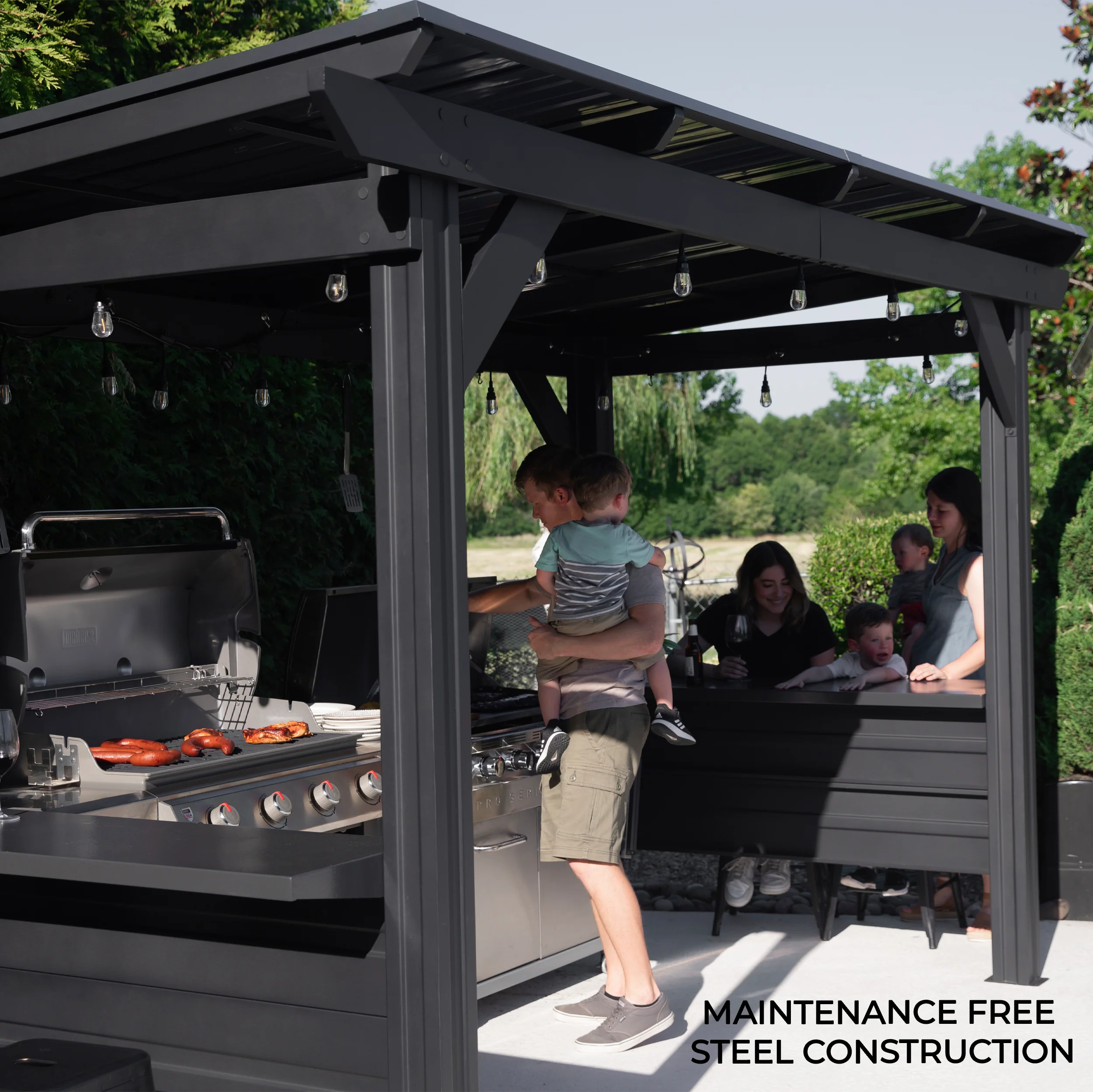 Rockport XL Steel Grill Gazebo - Image 13