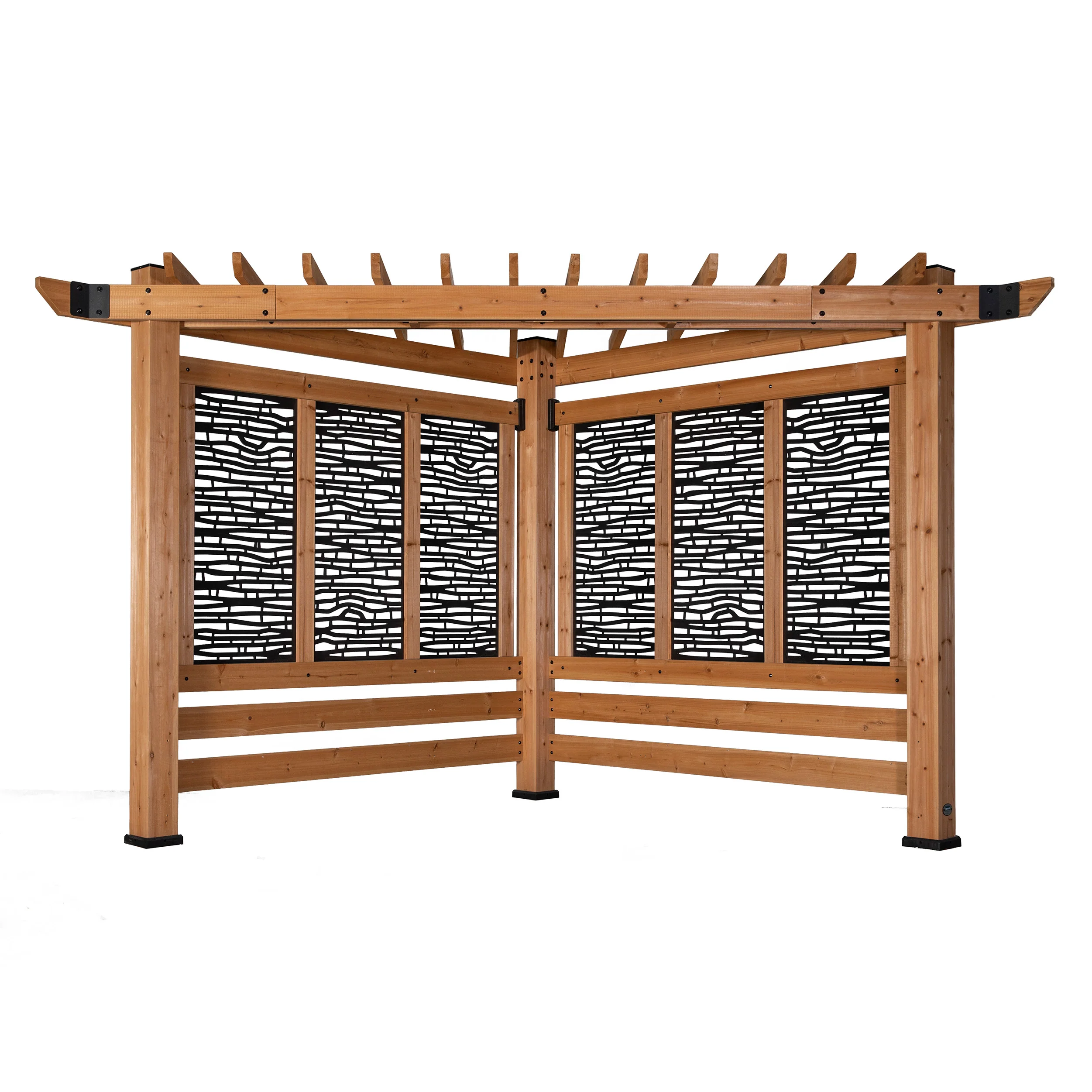 Verona Corner Pergola-Bamboo Panels - Image 2